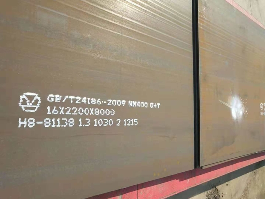 Υψηλός - ένδυση πιάτων NM500 ποιοτικού χάλυβα - ανθεκτικός χάλυβας AR400 AR500 για το μηχανικό μεταλλείας